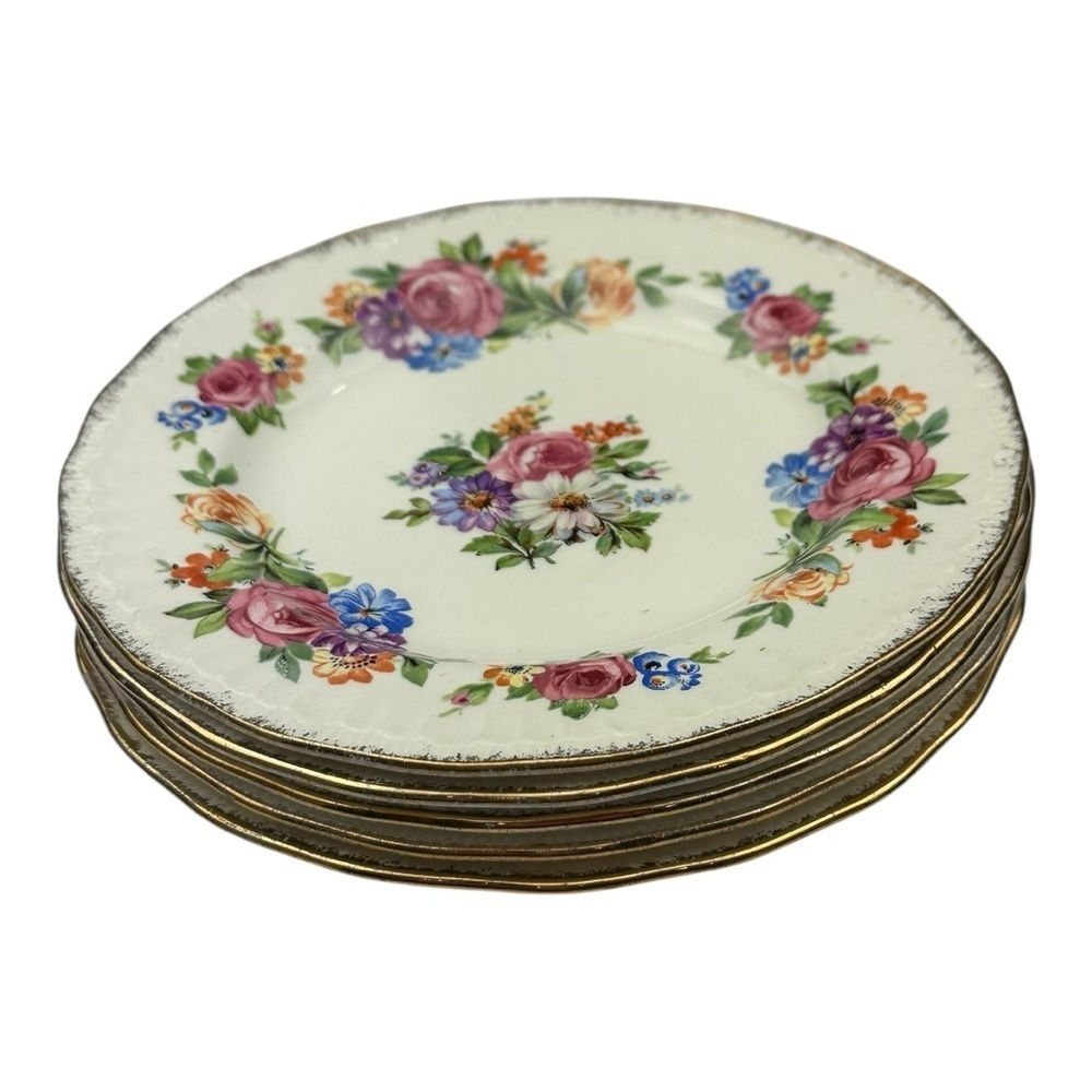 Swinnertons Side Plates Luxor Vellum Floral